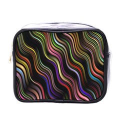 Psychedelic Background Wallpaper Mini Toiletries Bag (one Side) by Sudhe