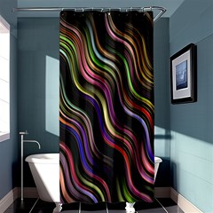 Psychedelic Background Wallpaper Shower Curtain 36  X 72  (stall)  by Sudhe