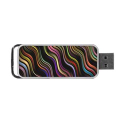 Psychedelic Background Wallpaper Portable Usb Flash (one Side) by Sudhe