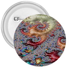 Fractal Artwork Design Pattern 3  Buttons by Sudhe