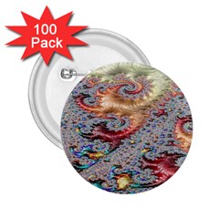 Fractal Artwork Design Pattern 2 25  Buttons (100 Pack)  by Sudhe