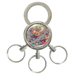 Fractal Artwork Design Pattern 3-ring Key Chains by Sudhe