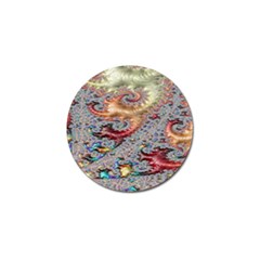 Fractal Artwork Design Pattern Golf Ball Marker by Sudhe