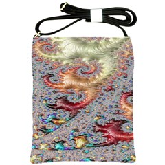 Fractal Artwork Design Pattern Shoulder Sling Bag by Sudhe