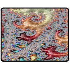 Fractal Artwork Design Pattern Double Sided Fleece Blanket (medium)  by Sudhe