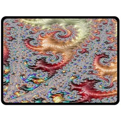 Fractal Artwork Design Pattern Double Sided Fleece Blanket (large)  by Sudhe