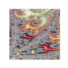 Fractal Artwork Design Pattern Small Satin Scarf (square)