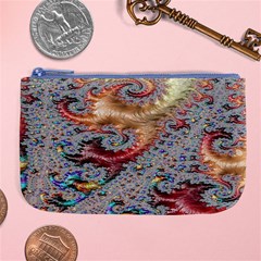 Fractal Artwork Design Pattern Large Coin Purse