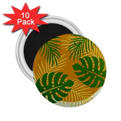 Leaf Leaves Nature Green Autumn 2 25  Magnets (10 Pack)  by Sudhe