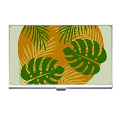 Leaf Leaves Nature Green Autumn Business Card Holder