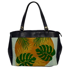 Leaf Leaves Nature Green Autumn Oversize Office Handbag by Sudhe