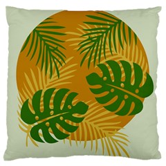 Leaf Leaves Nature Green Autumn Standard Flano Cushion Case (two Sides)