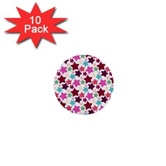 Stars Pattern 1  Mini Buttons (10 Pack) 