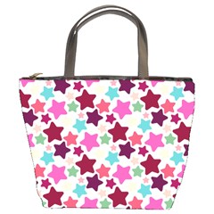 Stars Pattern Bucket Bag