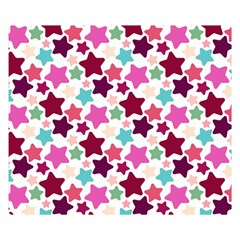 Stars Pattern Double Sided Flano Blanket (small)  by Sudhe