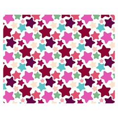 Stars Pattern Double Sided Flano Blanket (medium)  by Sudhe