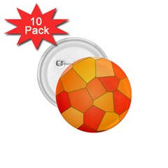 Background Pattern Of Orange Mosaic 1 75  Buttons (10 Pack)