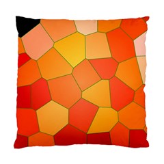 Background Pattern Of Orange Mosaic Standard Cushion Case (two Sides) by Sudhe