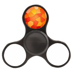 Background Pattern Of Orange Mosaic Finger Spinner