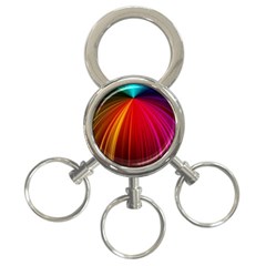 Background Color Colorful Rings 3-ring Key Chains