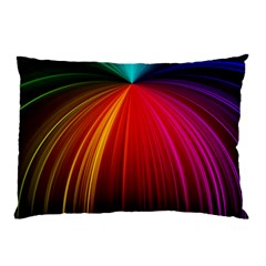 Background Color Colorful Rings Pillow Case