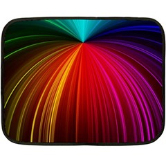 Background Color Colorful Rings Double Sided Fleece Blanket (mini)  by Sudhe