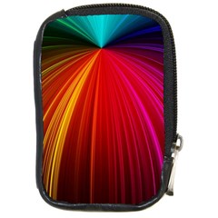 Background Color Colorful Rings Compact Camera Leather Case