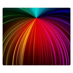 Background Color Colorful Rings Double Sided Flano Blanket (small)  by Sudhe