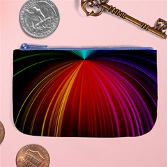 Background Color Colorful Rings Large Coin Purse