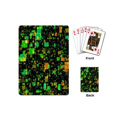 Squares And Rectangles Background Playing Cards (mini) by Sudhe