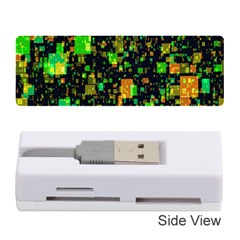 Squares And Rectangles Background Memory Card Reader (stick)