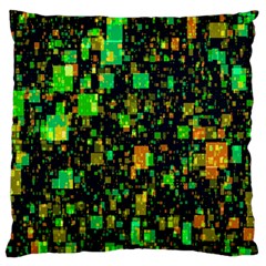 Squares And Rectangles Background Large Flano Cushion Case (two Sides) by Sudhe