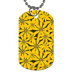 Texture Flowers Nature Background Dog Tag (one Side) by Sudhe