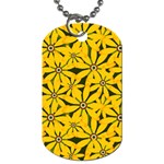 Texture Flowers Nature Background Dog Tag (Two Sides) Front