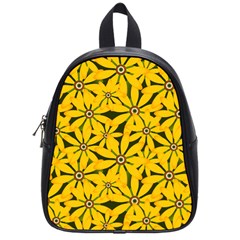 Texture Flowers Nature Background School Bag (small)