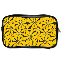 Texture Flowers Nature Background Toiletries Bag (one Side) by Sudhe