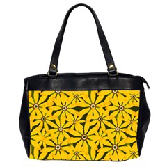 Texture Flowers Nature Background Oversize Office Handbag (2 Sides)