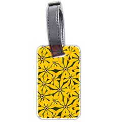 Texture Flowers Nature Background Luggage Tags (two Sides)