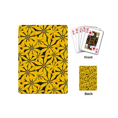 Texture Flowers Nature Background Playing Cards (mini)