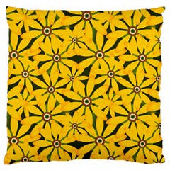 Texture Flowers Nature Background Large Cushion Case (one Side) by Sudhe