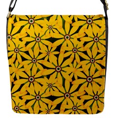 Texture Flowers Nature Background Flap Closure Messenger Bag (s) by Sudhe