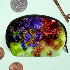 Splashes Of Color Background Accessory Pouch (large) by Sudhe