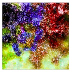 Splashes Of Color Background Large Satin Scarf (square) by Sudhe