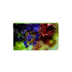 Splashes Of Color Background Cosmetic Bag (xs) by Sudhe