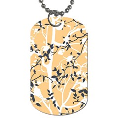 Floral Pattern Background Dog Tag (two Sides) by Sudhe