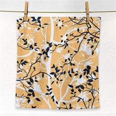 Floral Pattern Background Face Towel by Sudhe