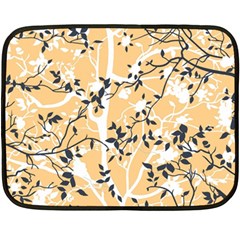 Floral Pattern Background Double Sided Fleece Blanket (mini) 