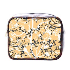 Floral Pattern Background Mini Toiletries Bag (one Side)