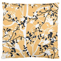 Floral Pattern Background Large Cushion Case (one Side)