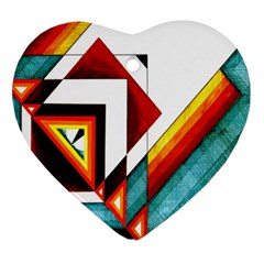 Diamond Acrylic Paint Pattern Ornament (heart)